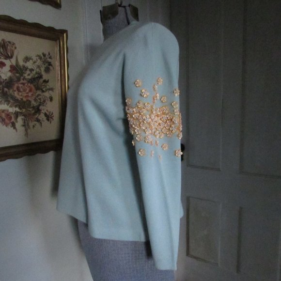 J CREW Sweater with Embellished Sleeves - Picture 2 of 6